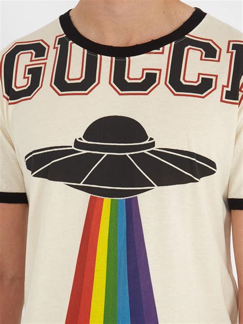 gucci ufo oxford cloth dress shirt|Gucci.